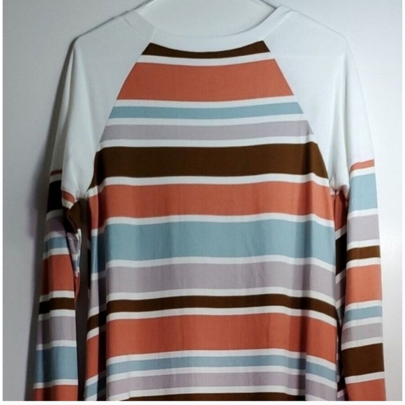Together Clothing women's Colorblock Stripe Long Sleeve T Shirt Dress NWOT - Picture 3 of 4